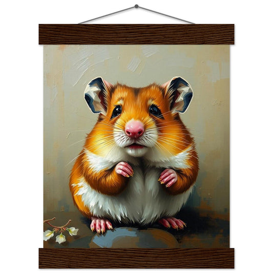 Oil Style Pet Portrait Poster with Hanger