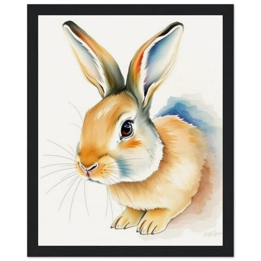 Framed Pet Watercolor Portrait Magic